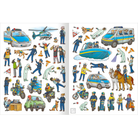 Polizei- Feuerwehr-Sticker