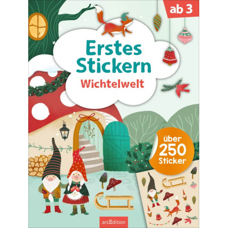 Erstes Stickern: Wichtelwelt