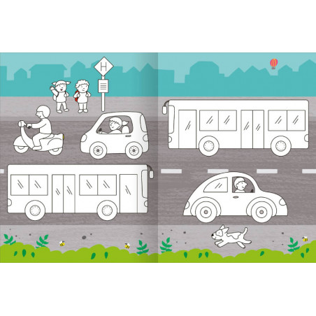 Gr. buntes Malbuch: Fahrzeug