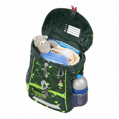 KID SHINE Rucksack-Set Dino Night Tyro, 3-teilig
