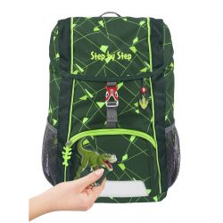 KID SHINE Rucksack-Set Dino Night Tyro, 3-teilig
