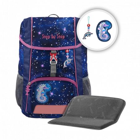 KID REFLECT Rucksack-Set Star Seahorse Zoe, 3-teilig