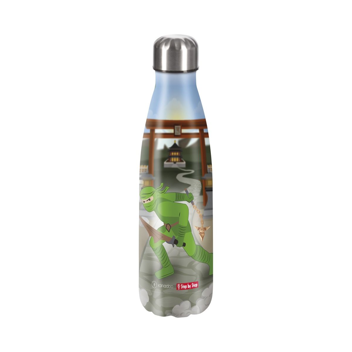 Isolierte Edelstahl-Trinkflasche Ninja Kimo