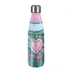 Isolierte Edelstahl-Trinkflasche Glitter Heart Hazle Isolierte Edelstahl-Trinkflasche Glitter Heart Hazle