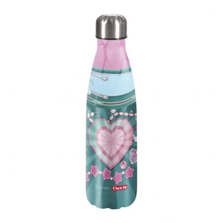 Isolierte Edelstahl-Trinkflasche Glitter Heart Hazle Isolierte Edelstahl-Trinkflasche Glitter Heart Hazle