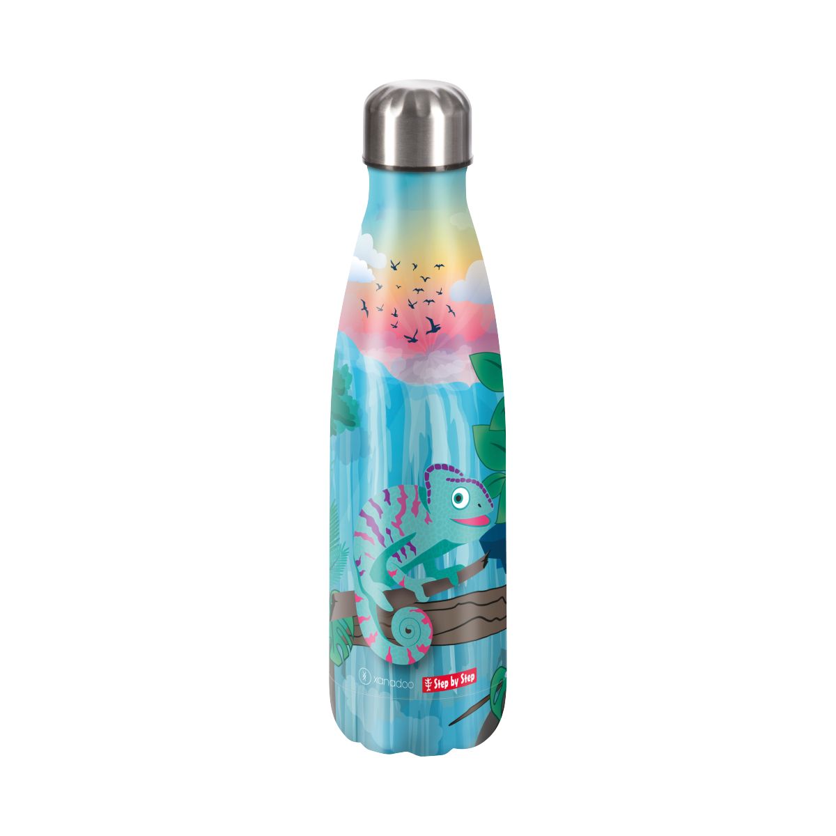 Isolierte Edelstahl-Trinkflasche Chameleon Joshy