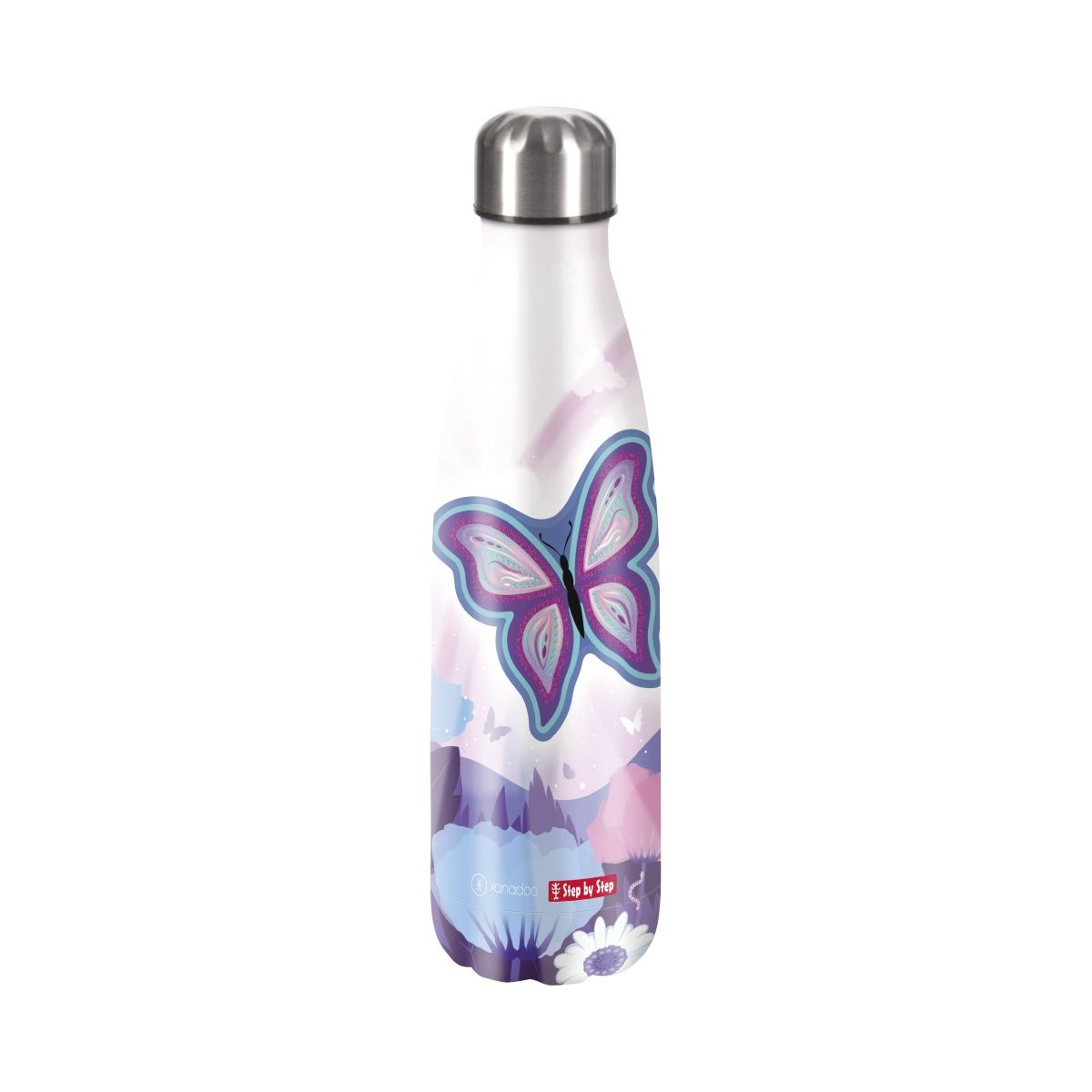 Isolierte Edelstahl-Trinkflasche Butterfly Maja