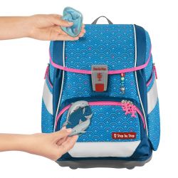 2IN1 PLUS Schulranzen-Set Dolphin Pippa, 6-teilig