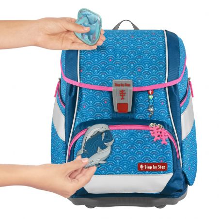 2IN1 PLUS Schulranzen-Set Dolphin Pippa, 6-teilig