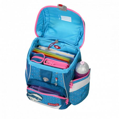 2IN1 PLUS Schulranzen-Set Dolphin Pippa, 6-teilig