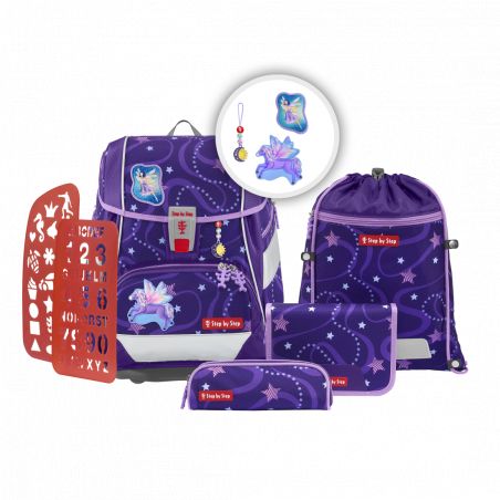 2IN1 PLUS Schulranzen-Set Pegasus Emily, 6-teilig