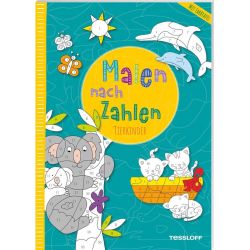 Malen nach Zahlen. Tierkinder