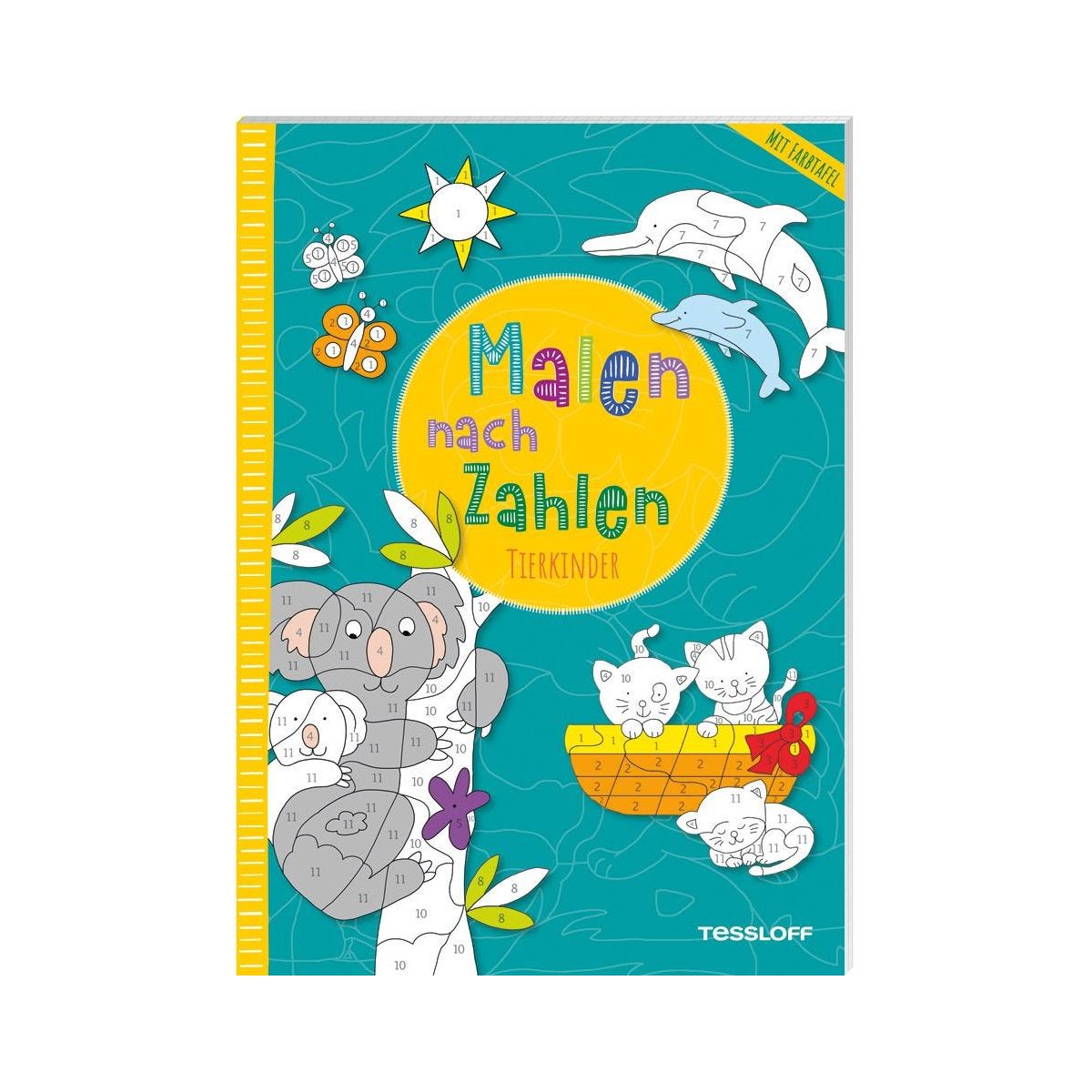 Malen nach Zahlen. Tierkinder
