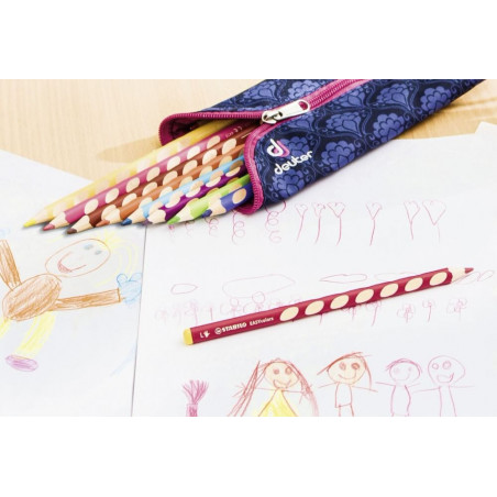 STABILO EASYcolors rotviolett links Buntstift