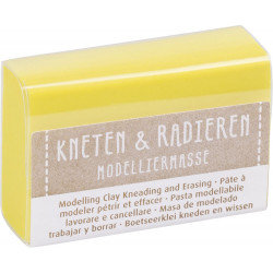 Modelliermasse Kneten & Radieren zitronengelb