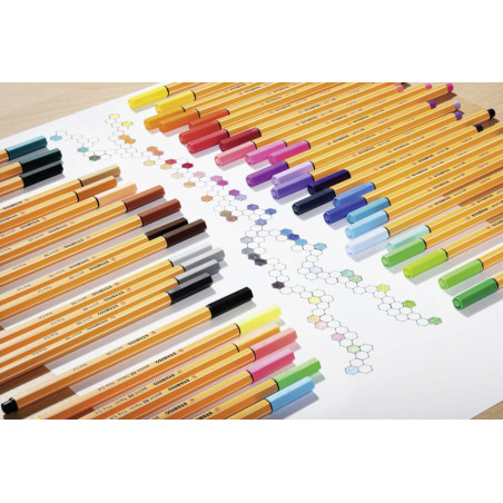 STABILO point 88 10er Etui Fineliner sortiert 10 Farben