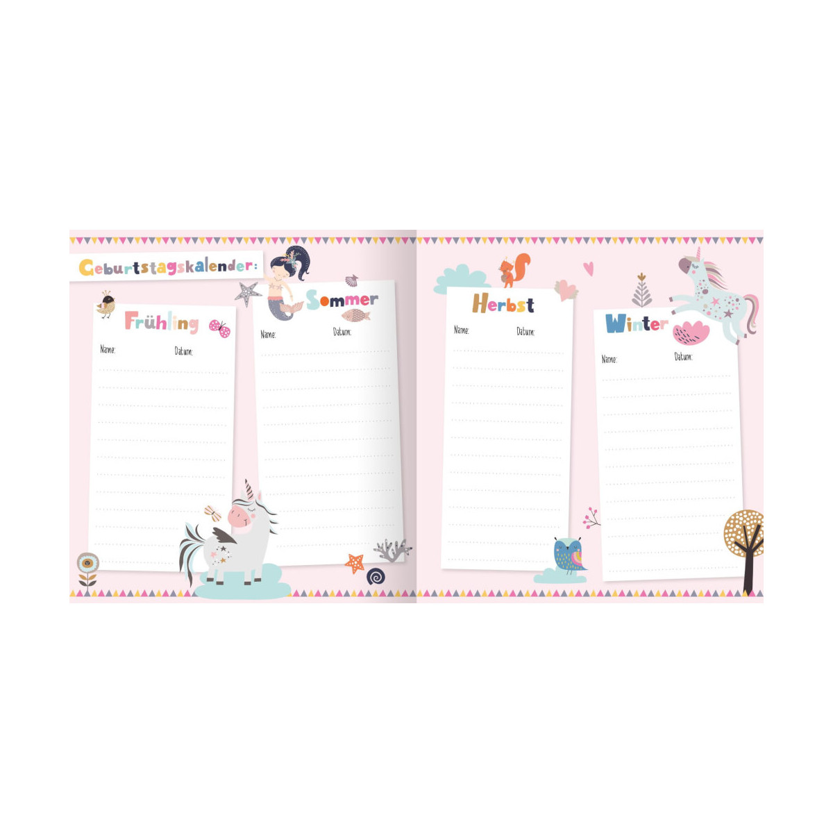 arsEdition, 12233, Freundealbum Einhorn (Wendepailletten). Ab 4 Jahre