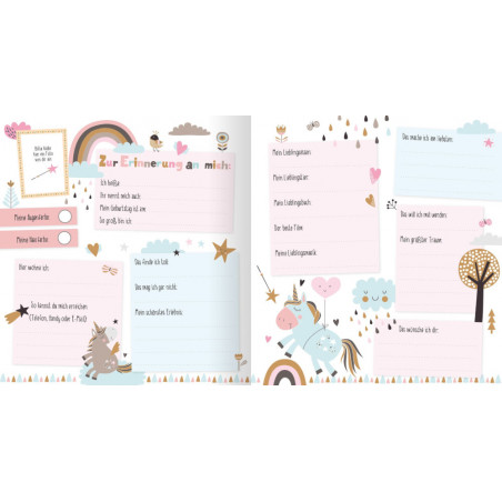 arsEdition, 12233, Freundealbum Einhorn (Wendepailletten). Ab 4 Jahre