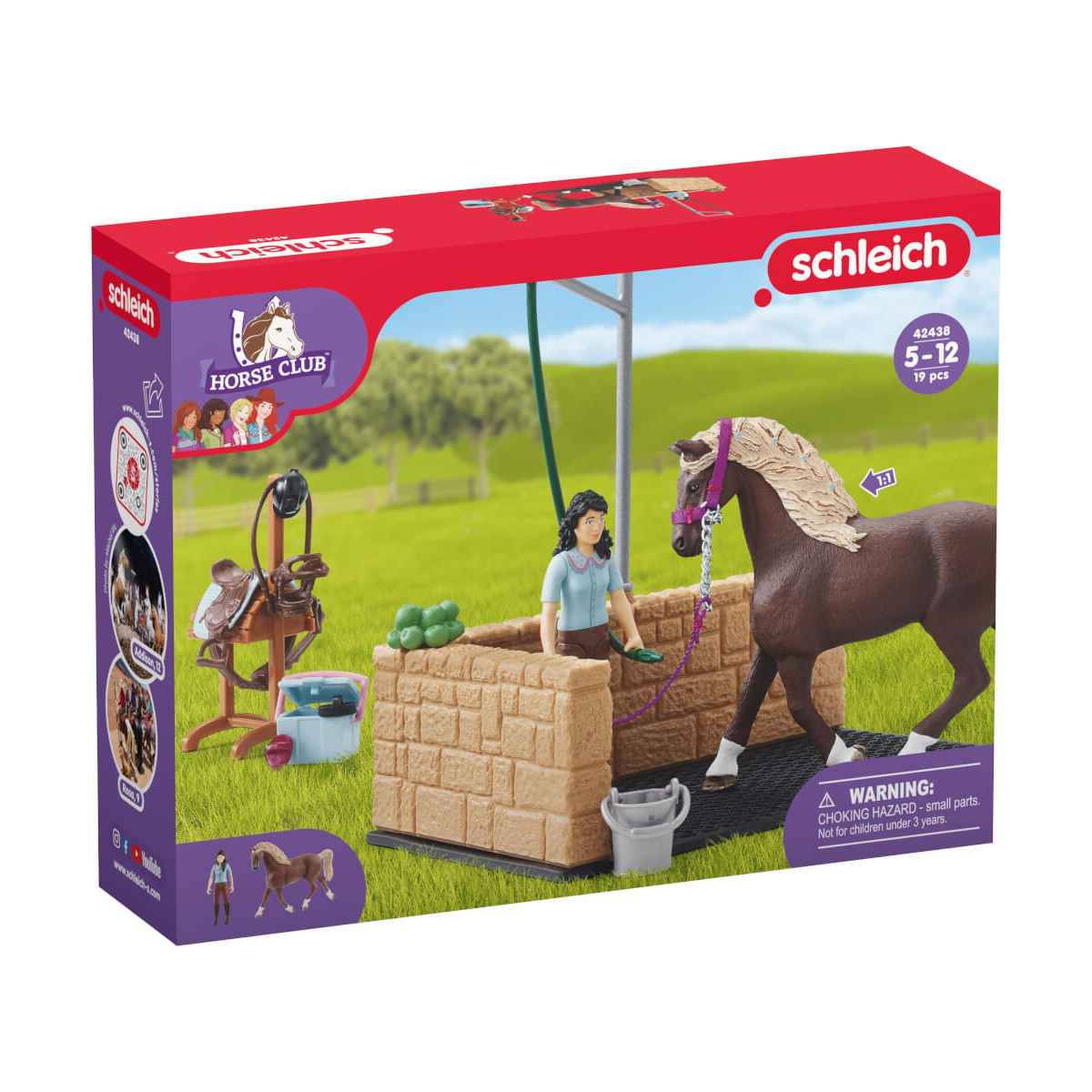 Schleich - Horse Club - Waschplatz mit Horse Club Emily und Luna