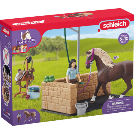 Schleich - Horse Club - Waschplatz mit Horse Club Emily und Luna