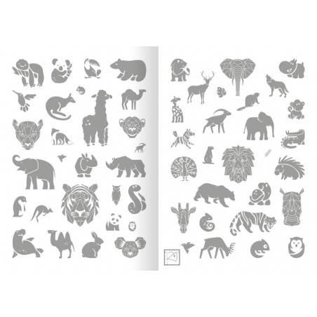 Metallic-Sticker Tiere