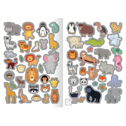 Metallic-Sticker Tiere