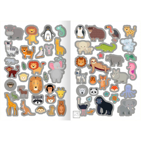 Metallic-Sticker Tiere