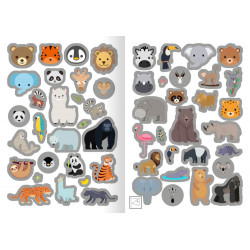 Metallic-Sticker Tiere