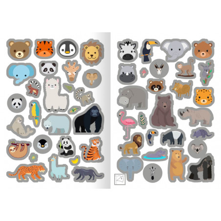 Metallic-Sticker Tiere