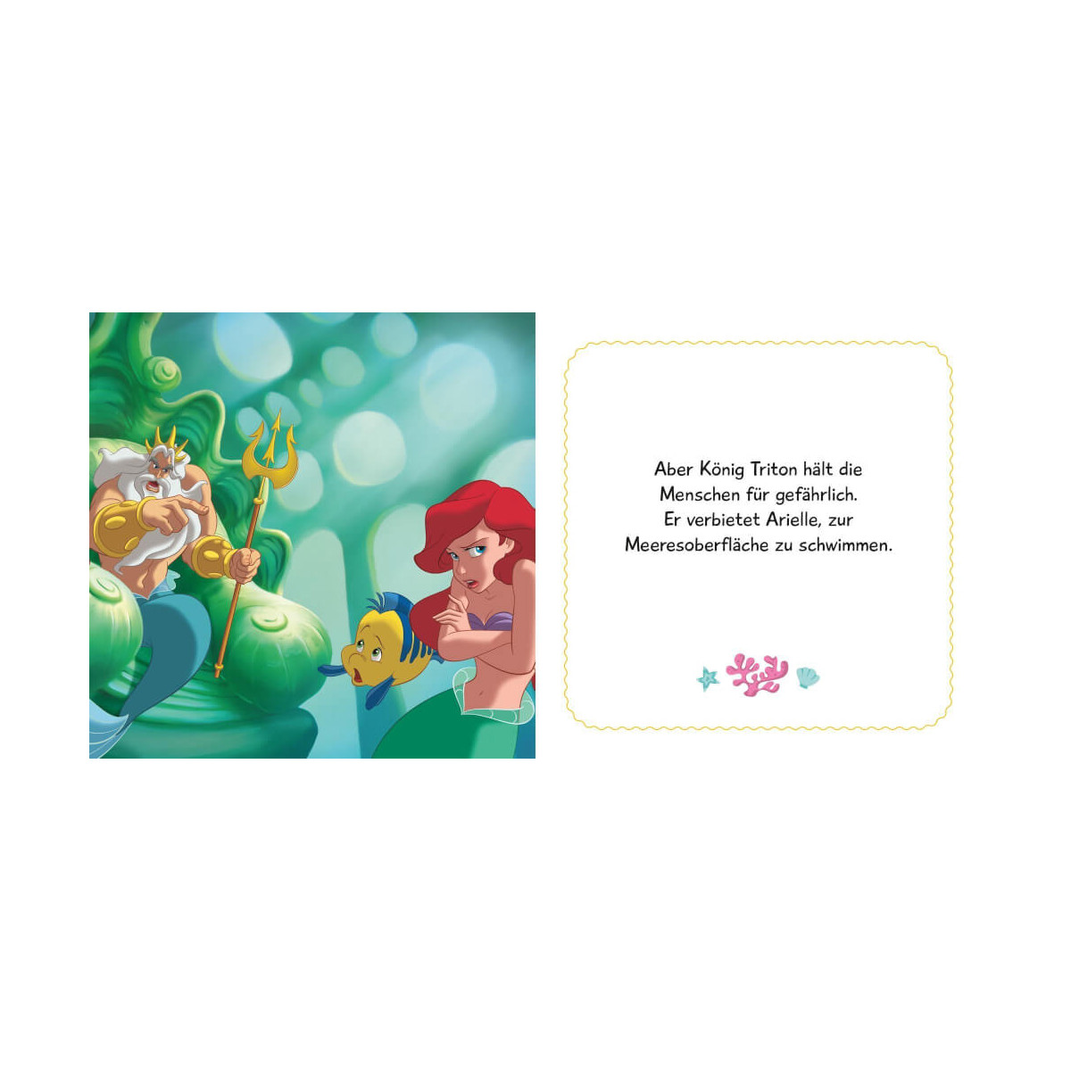 Disney Pappe Arielle Meerjun