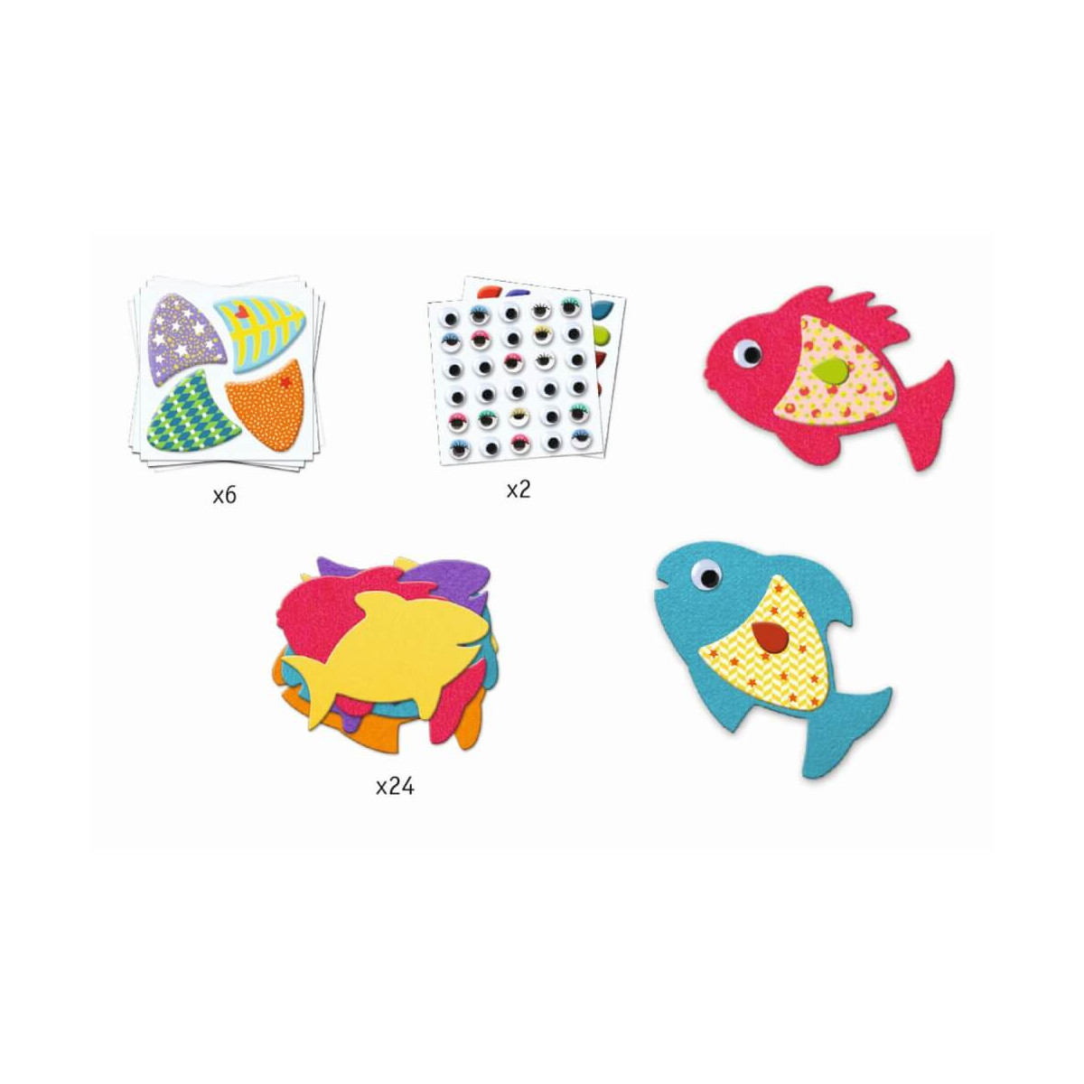 Sticker: Ich liebe Fische