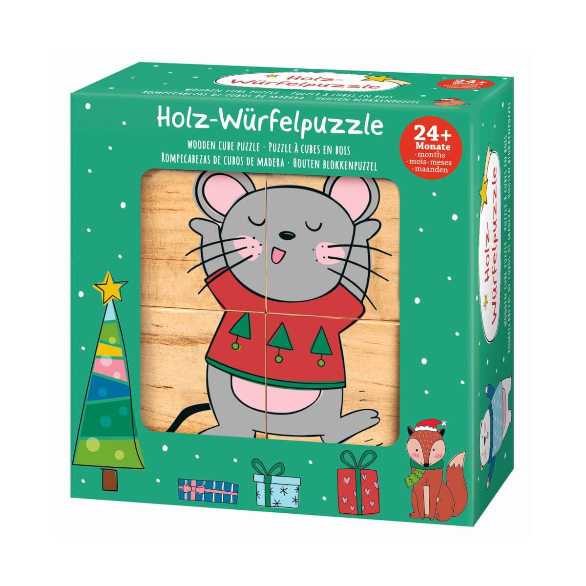 Würfelpuz. Weihnachtsfreunde