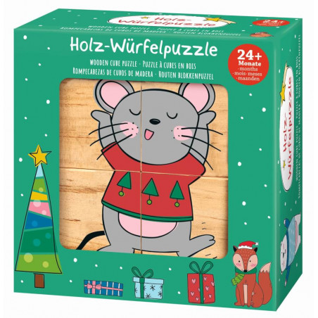 Würfelpuz. Weihnachtsfreunde