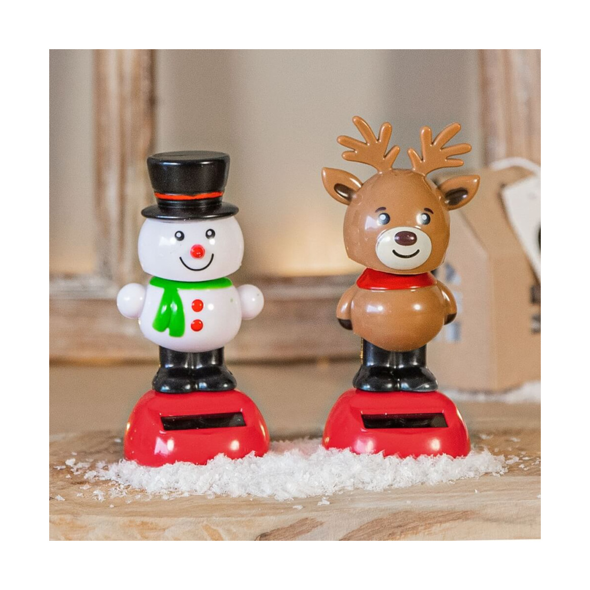 WICHTEL Solar-Wackelfigur, 2-