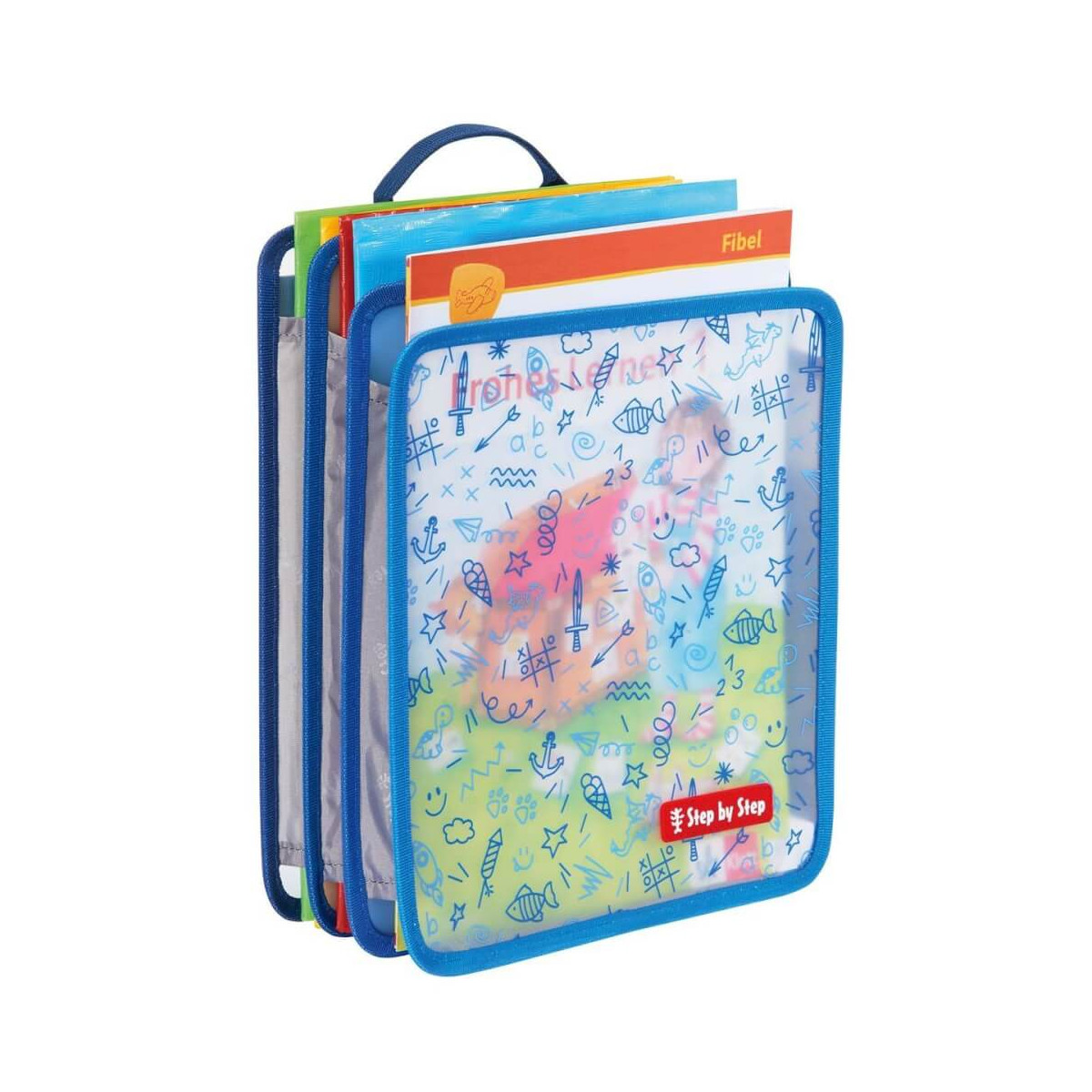 Faltbare Heftbox, Blau