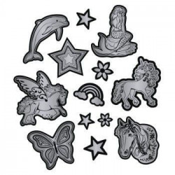Reflektierendes Sticker-Set Silber