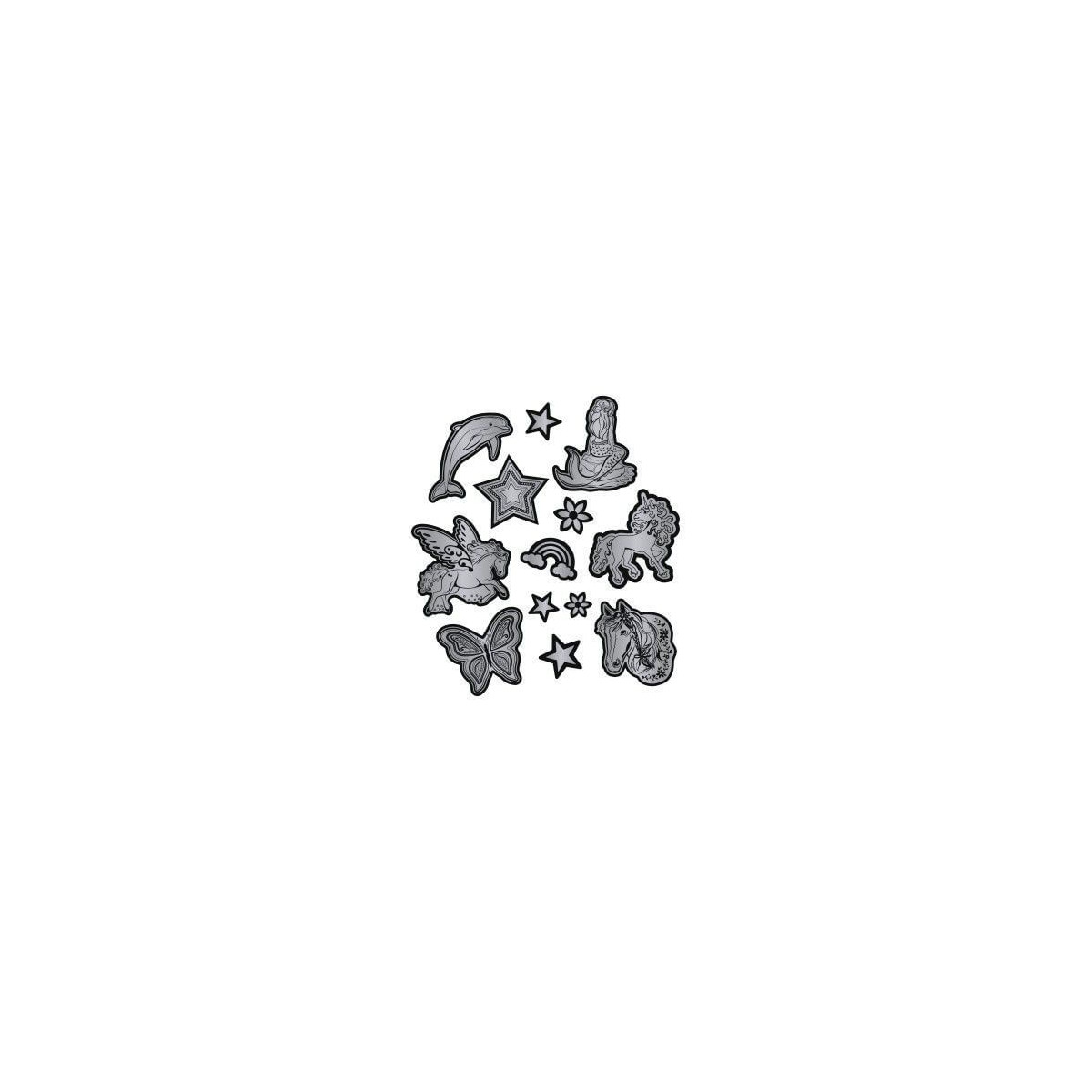 Reflektierendes Sticker-Set Silber