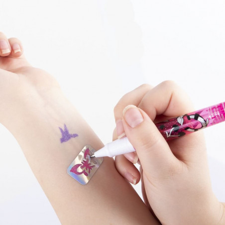 Tattoo Studio Gelstifte Glitzer 3er-Set, 2-fach sortiert