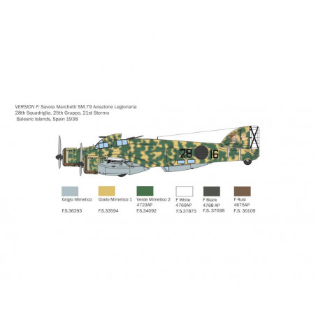 1:72 S.M.79 M Sparviero