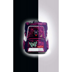 SPACE SHINE Schulranzen-Set Butterfly Night Ina, 5-teilig