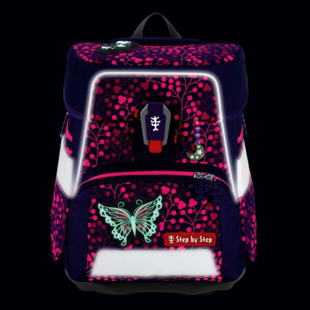 SPACE SHINE Schulranzen-Set Butterfly Night Ina, 5-teilig
