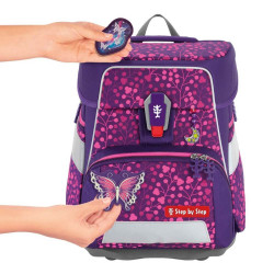 SPACE SHINE Schulranzen-Set Butterfly Night Ina, 5-teilig