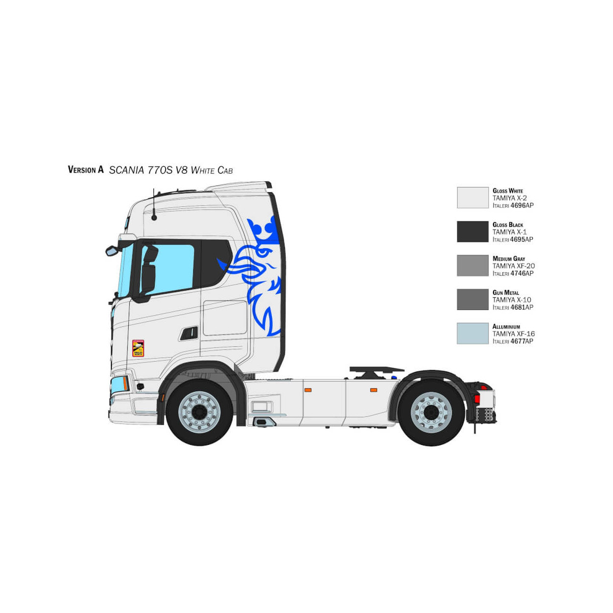 1:24 Scania 770 S V8 White C