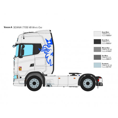 1:24 Scania 770 S V8 White C