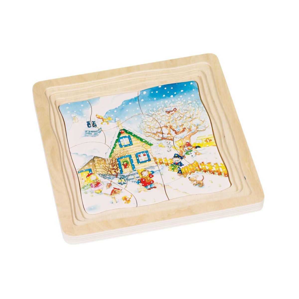 Schichtenpuzzle Jahreszeiten