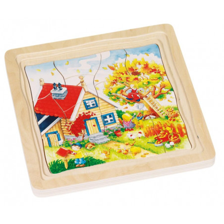 Schichtenpuzzle Jahreszeiten