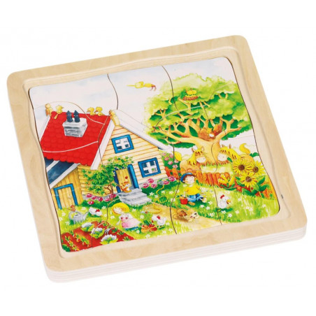 Schichtenpuzzle Jahreszeiten