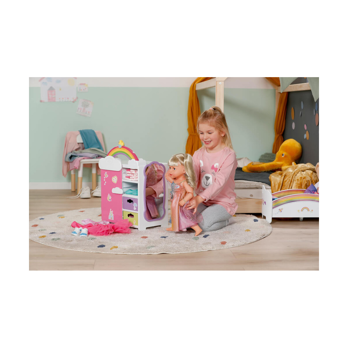 BABY born Regenbogen Schrank