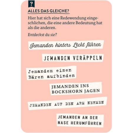 Quiz Redewendungen Quiz Redewendungen