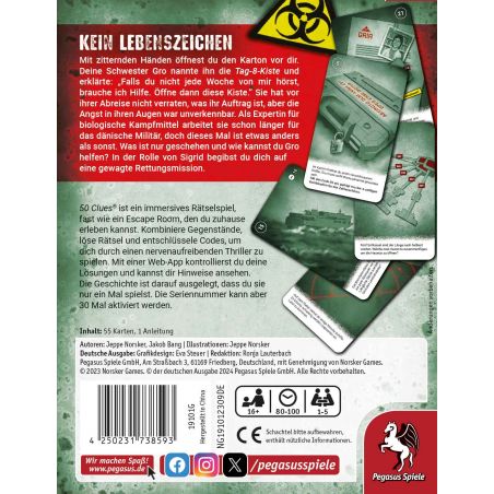 50 Clues – Kein Lebenszeichen (Sigrids Suche, Teil 1 von 3) 50 Clues – Kein Lebenszeichen (Sigrids Suche, Teil 1 von 3)